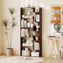 6-Tier Bookshelf Wooden Bookcase with 2 Anti-Tipping Kits Open Display Shelf by LJGDeals