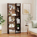 6-Tier Bookshelf Wooden Bookcase with 2 Anti-Tipping Kits Open Display Shelf by LJGDeals