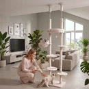 Floor-to-Ceiling Cat Tree with 6 Tiers and Hammock by LJGDeals