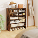6-tier Shoe Rack with Anti-tipping Device for Entryway by LJGDeals