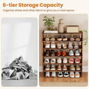 6-tier Shoe Rack with Anti-tipping Device for Entryway by LJGDeals