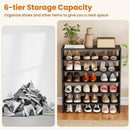 6-tier Shoe Rack with Anti-tipping Device for Entryway by LJGDeals