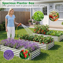 6 x 3 x 1 FT Galvanized Raised Garden Bed with Open-Ended Base by DirectDeals