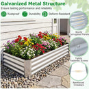6 x 3 x 1 FT Galvanized Raised Garden Bed with Open-Ended Base by DirectDeals