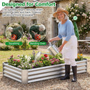 6 x 3 x 1 FT Galvanized Raised Garden Bed with Open-Ended Base by LJGDeals