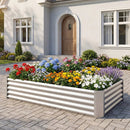 6 x 3 x 1 FT Galvanized Raised Garden Bed with Open-Ended Base by LJGDeals
