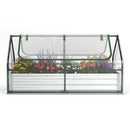 6 x 3 x 3 Feet Galvanized Raised Garden Bed with Greenhouse by LJGDeals