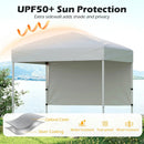 6 x 4 FT Pop-Up Canopy Tent with 1 Half Sidewall Easy Setup Folding Outdoor Sun Shelter by LJGDeals