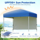 6 x 4 FT Pop-Up Canopy Tent with 1 Half Sidewall Easy Setup Folding Outdoor Sun Shelter by LJGDeals