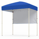 6 x 4 FT Pop-Up Canopy Tent with 1 Half Sidewall Easy Setup Folding Outdoor Sun Shelter by LJGDeals