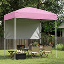 Pop-Up Canopy Tent 6x4 ft with Half Sidewall by LJGDeals