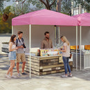 Pop-Up Canopy Tent 6x4 ft with Half Sidewall by LJGDeals