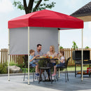 Pop-Up Canopy Tent 6x4 ft with Half Sidewall by LJGDeals