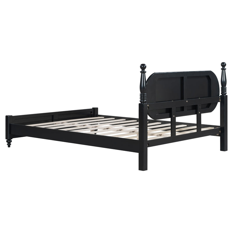 Queen Bed Frame, Solid Wood Platform with Slats, photo 7 of 10