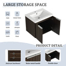 24 Inch Bathroom Cabinet With Resin Sink