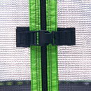 16FT Trampoline with Slide, Outdoor Trampoline for Kids and Adults with Enclosure Net and Ladder,football goal,backboard