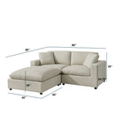 Cassandra - Sofa With Ottoman by HouseOfZazla
