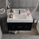 39.4" Wall-Mounted Bathroom Vanity with Sink