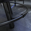 2-in-1 Fire Pit, BBQ Grill, 33" Portable Wood Burning Firepit with Adjustable Cooking Grate, Pan and Poker, Camping Bonfire Stove for Backyard, Patio, Picnic, Black