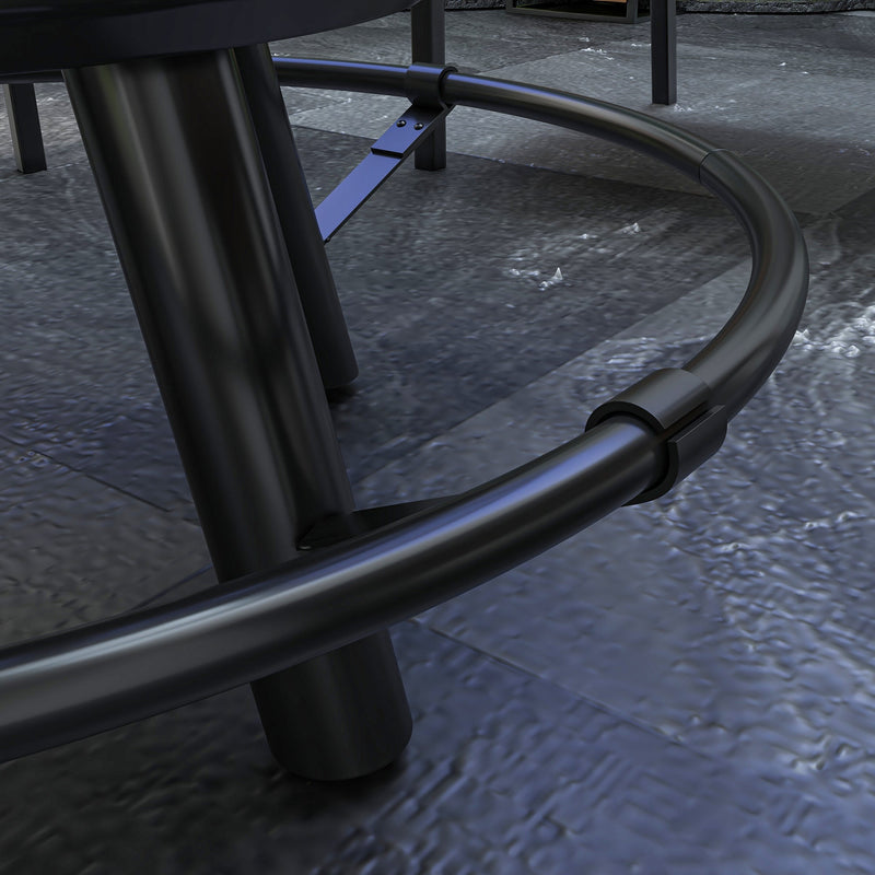 2-in-1 Fire Pit, BBQ Grill, 33" Portable Wood Burning Firepit with Adjustable Cooking Grate, Pan and Poker, Camping Bonfire Stove for Backyard, Patio, Picnic, Black