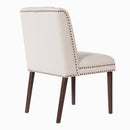 Light Luxury Rivet Upholstered Dining Chair Set of 2 by HouseOfZazla
