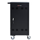 45 Bay Mobile School Charging Cart Station For Chromebook, Tablet And Laptop Computer With Power Strip Included - Black by HouseOfZazla