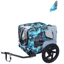 Outdoor Heavy Duty Collapsible Pet Bike Trailer with 16-Inch Wheels by HouseOfZazla
