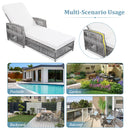 Go Outdoor Long Reclining Chaise with Cushions