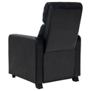 Push Back Recliner - Black by HouseOfZazla