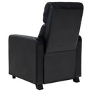 Push Back Recliner - Black by HouseOfZazla
