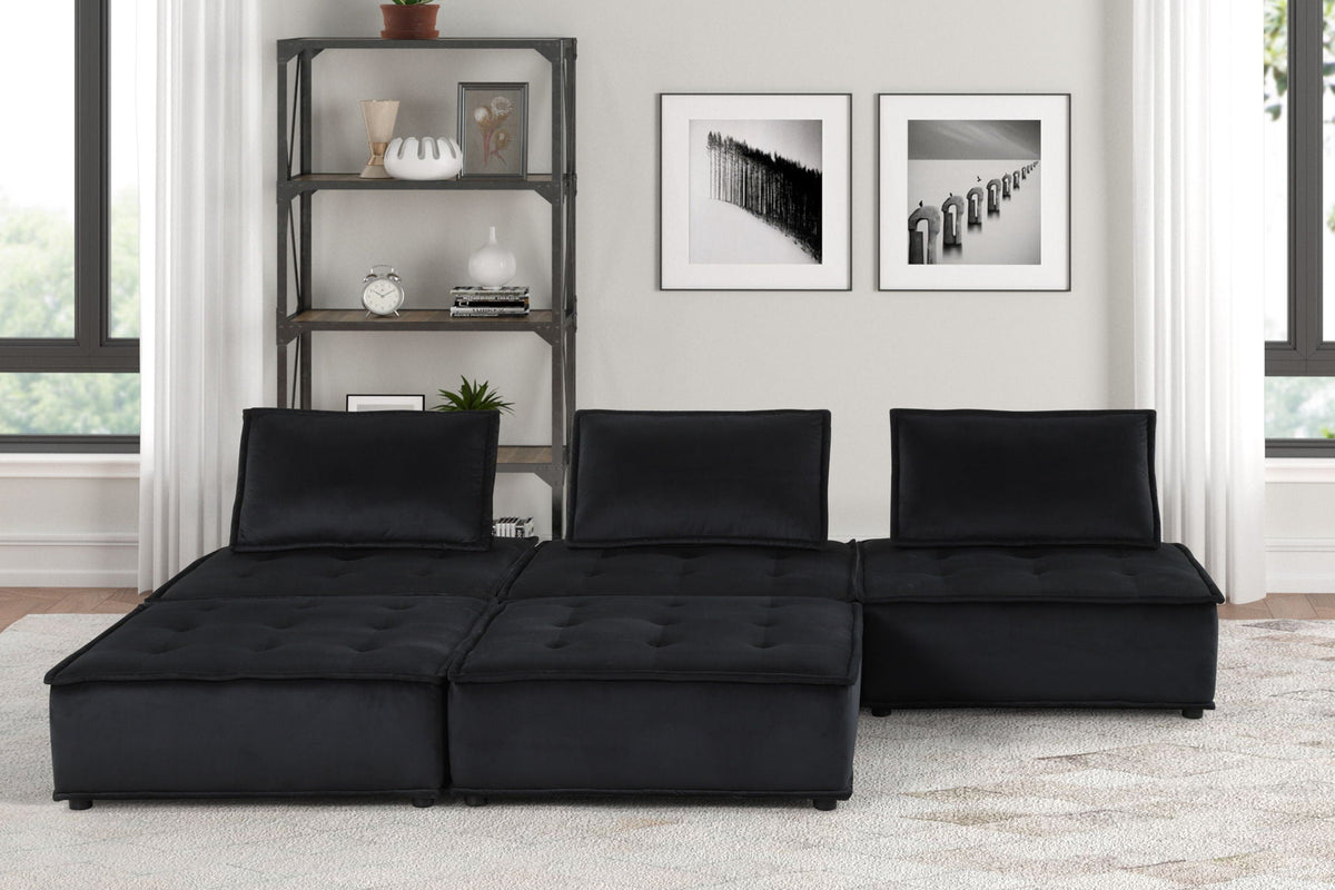 Anna - Stylish Sectional Sofa Ottoman, photo 7 of 35