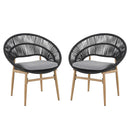 Cyril - Outdoor Papasan Style Dining Chair (Set of 2)