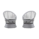 Modern Swivel Wicker Lounge Chair With Round Design