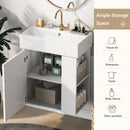 Modern Floating Bathroom Vanity With Ceramic Basin Perfect For Small Bathrooms by Unique Piece Furniture