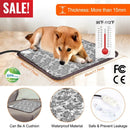 Pet Heating Pad Dog Cat Electric Heating Mat Waterproof Adjustable Warming Blanket with Chew Resistant Steel Cord Case by GBruno Store