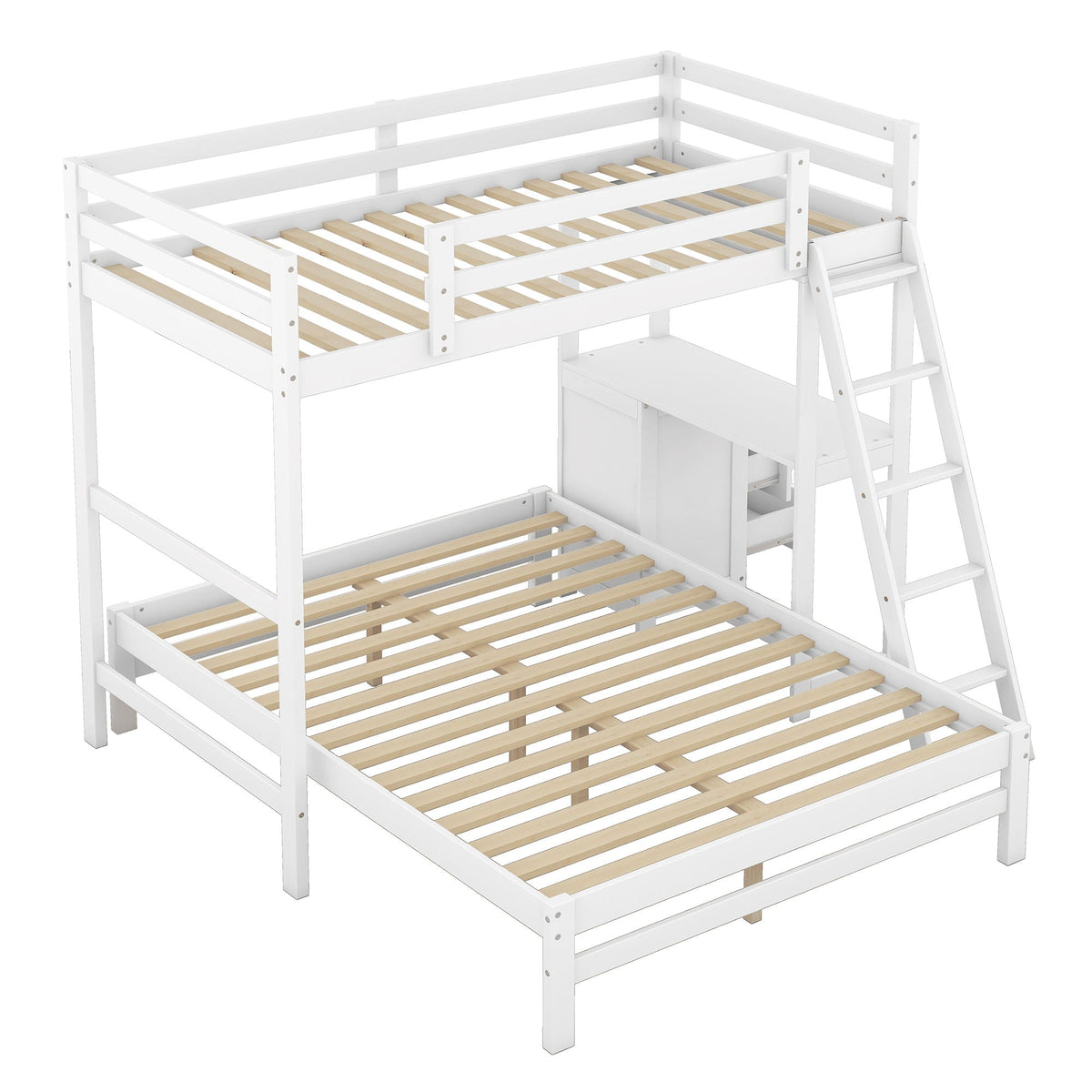 Bunk Bed With Built In Desk And 3 Drawers, photo 24 of 37