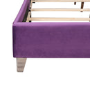 Upholstered Nailhead Trim Chic Bed by Unique Piece Furniture