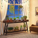 Extra Long Console Table For Living Room - Rustic Brown by HouseOfZazla