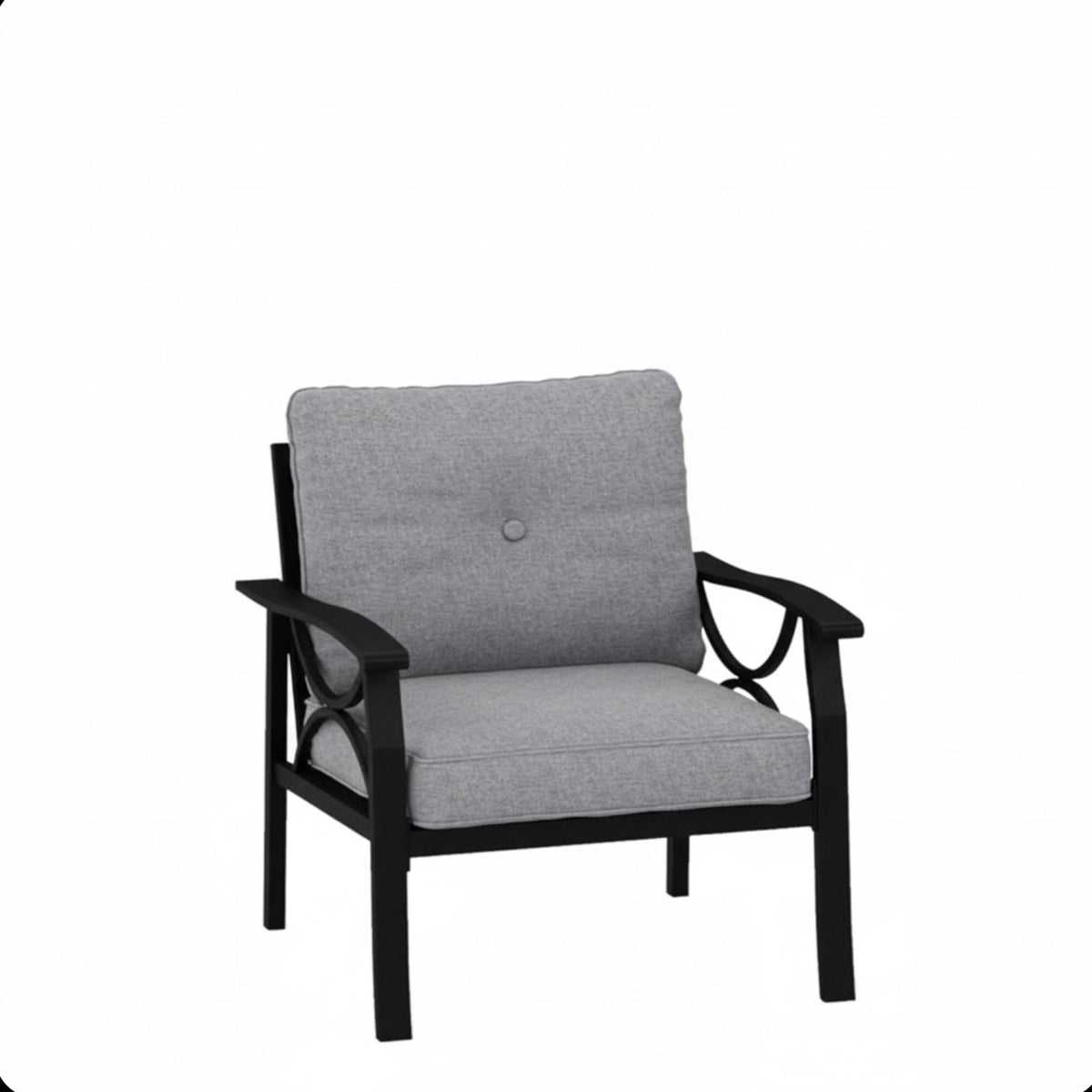 All-Weather Armchairs With Cushions, Modern Sculptural Design (Set of 2), photo 16 of 22