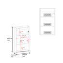 Medicine Cabinet 25.7" H, 1 Door, 3 Shelves, 1 Mirror by HouseOfZazla