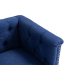 Accent Chair Living Room Chairs Single Sofa Chair,Arm Chairs with Linen Fabric, Mid Century Accent Arm Chairs Comfy Reading Lounge Club Armchair for Bedroom Office Study