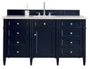 James Martin Brittany 60" Single Bathroom Vanity, Victory Blue