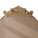 Full Body Arched Mirror With Vintage Carved Applique
