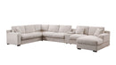 Celine - Fabric Corner Sectional Sofa With Right-Facing Chaise, Cupholders, And Charging Ports by HouseOfZazla