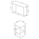 Ledesma - 4 Piece Counter Height Dining Set And Built In Power Unit - White Marble by HouseOfZazla