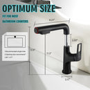 Pull Down Vessel Faucet With Lift Spout & Dual Spray Modes by HouseOfZazla