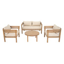 4-Piece Acacia Wood Patio Furniture Set
