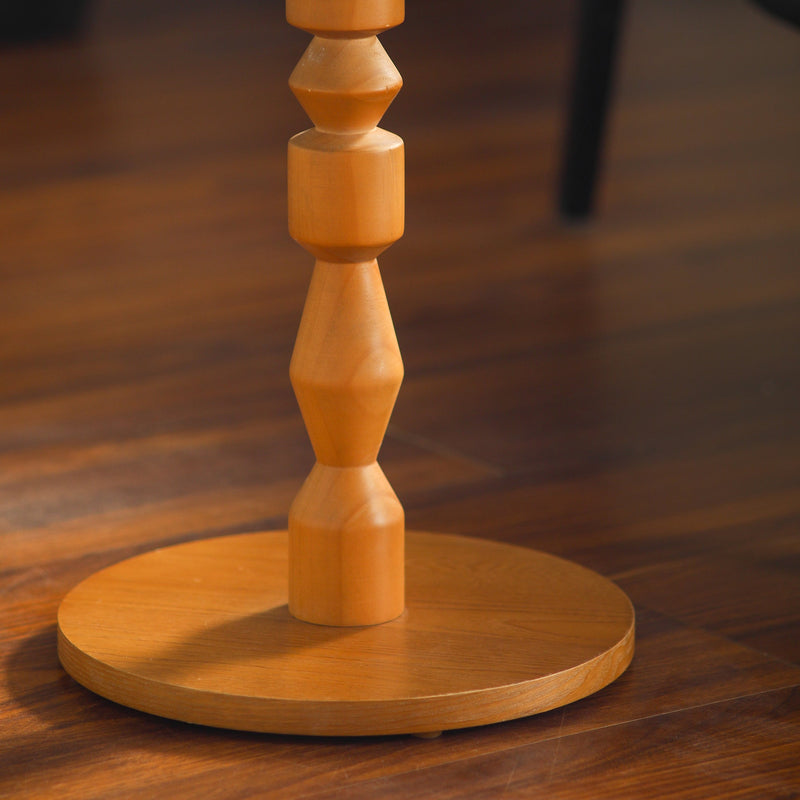 Round Side Table with MDF Tabletop and Solid Wood Legs, photo 6 of 9