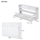 Murphy Bed With Desk, LED Light And USB Charging Station by Unique Piece Furniture