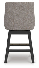 Neymorton - Upholstered Swivel Barstool (Set of 2) - Dark Grayish Brown by Unique Piece Furniture